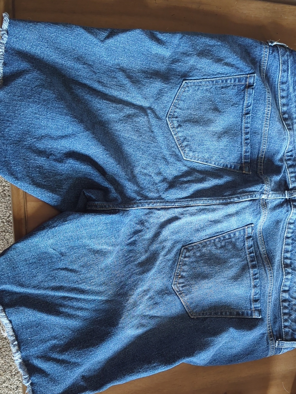 torrid Distressed Dark Blue Boyfriend Jeans Shorts - Picture 5 of 5